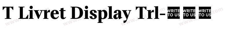 T Livret Display Trl字体转换